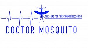Blue image of a medical ekg running through a mosquito then flatlining after reaching the other side